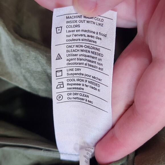 Vince Strapless Metallic Shimmer Green Cocktail Dress Sweetheart Neckline Size 0 - Picture 9 of 10